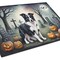 Edge Collections - 15" x 12" - Multicolor - Border Collie Halloween Glass Cutting Board - 1 Piece